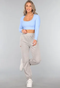 Grijze Jogger met Cutout