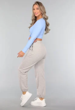 Grijze Jogger met Cutout
