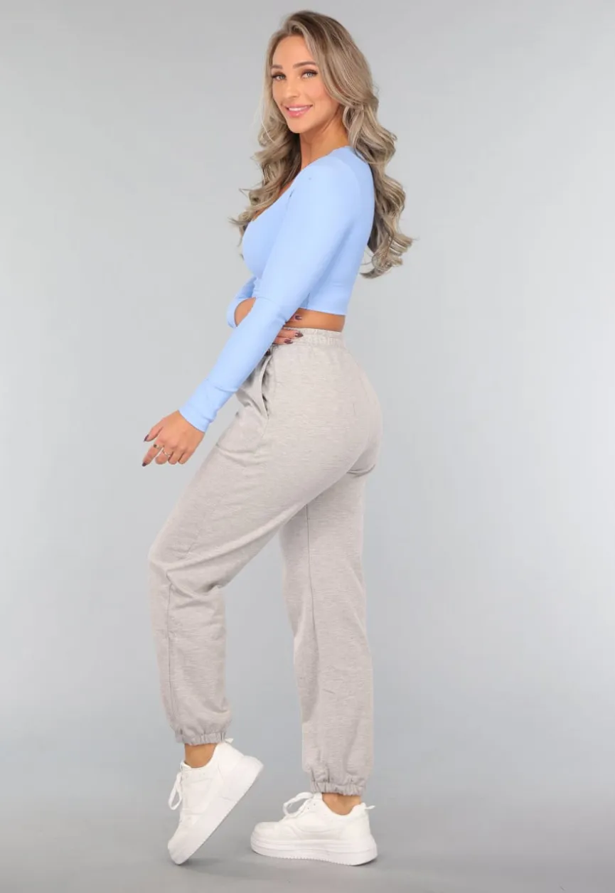 Grijze Jogger met Cutout