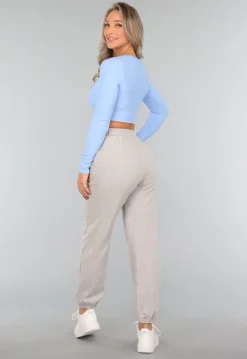 Grijze Jogger met Cutout