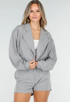 Grijze 2-Piece met Elastische Tailleband