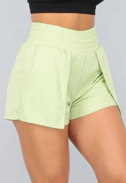 Groene Loose Fit Sportshort