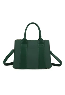 Groene Shopper met Dubbele Hengsels en Afneembare Schouderband