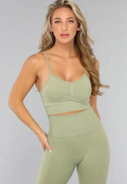 Groene Sport BH met Scrunch