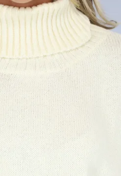 Grote Oversized Gebreide Trui Crème