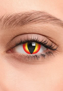 Halloween Dragon Crazy Lenzen Rood/Geel