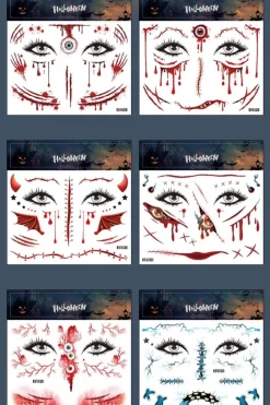 Halloween Tijdelijke Gezicht Tattoo
