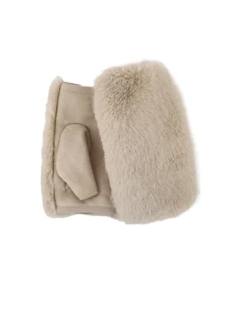 Halve Faux Fur Handschoenen