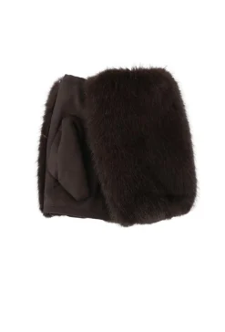 Halve Faux Fur Handschoenen