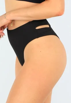 High Waist String Bikinibroekje met Cut Out