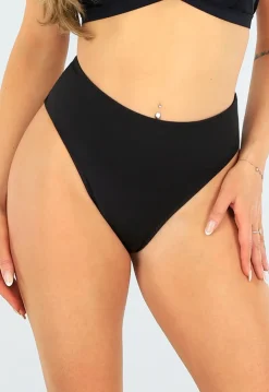 High Waist String Bikinibroekje met Cut Out