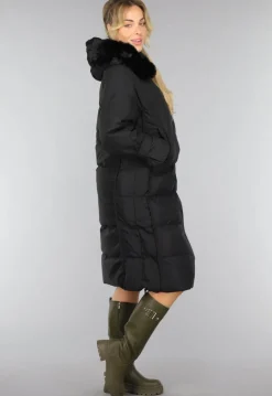 Hoge Lederlook Boots in Khaki