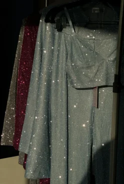 Holografische Oversized Glitter Blazer