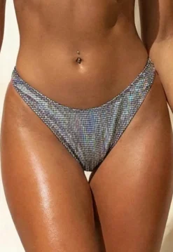 Holografisch Glamour Bikinibroekje