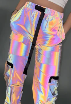 Holografisch Reflecterende Cargo Parachute Broek