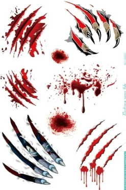 Horror Tijdelijke Tattoo