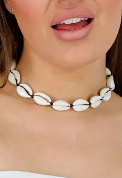 Kauri Schelpen Ketting met Karabijnsluiting