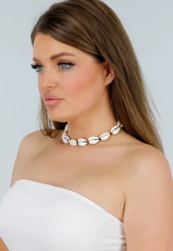 Kauri Schelpen Ketting met Karabijnsluiting