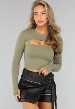 Khaki Longsleeve Bolero