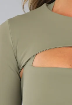 Khaki Longsleeve Bolero