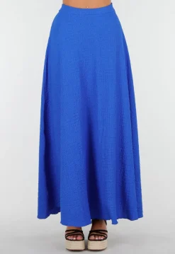 Kobaltblauwe Halter Set met Geknoopte Top en Stretch
