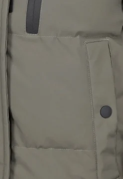 Korte Taupe Winterjas met Capuchon