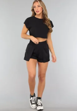 Korte Zwarte Sportshort
