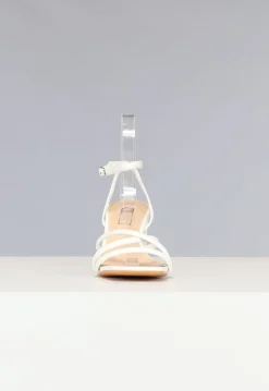 Lage Strappy Sandaletten in Wit