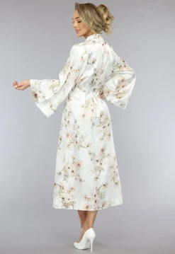 Lange Bridal Bloemenprint Kimono