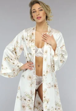 Lange Bridal Bloemenprint Kimono