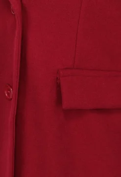Lange Stoffen Burgundy Trenchcoat