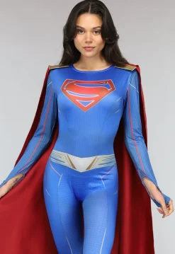 Lang Superwoman Kostuum met Cape