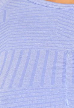 Lavendel Longsleeve Fitness Top met Print