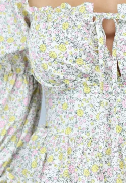 Layered Longsleeve Zomerjurkje met Bloemenprint