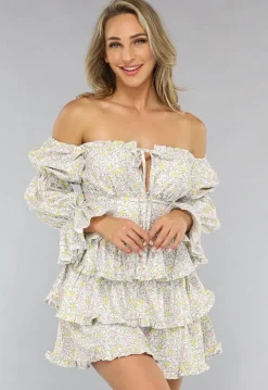 Layered Longsleeve Zomerjurkje met Bloemenprint