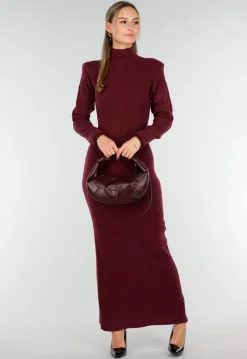 Lederlook Handtas met Gebogen Silhouet en Metalen Handvat