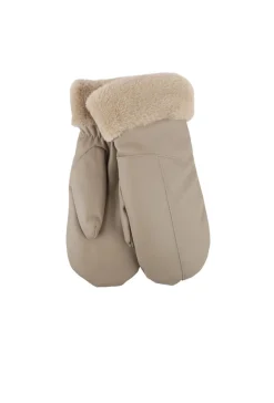Lederlook Wanten met Bont Randje