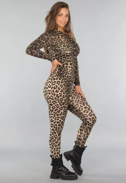 Legging met Luipaardprint en Stretch