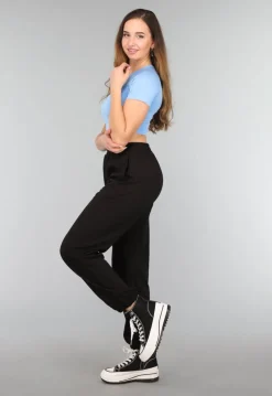 Lichtblauwe Korte Short Sleeve Sporttop