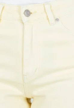 Lichtgele Wide Leg Tall Stretch Jeans van Denim