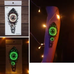 Lichtgevende Scary Tijdelijke Tattoo