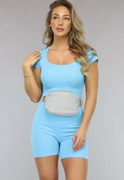 Lichtgrijze Crossbody Tas