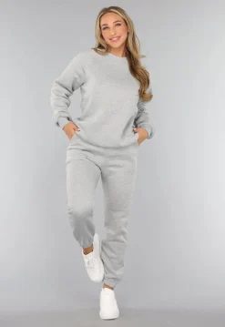 Lichtgrijze Jogger Set