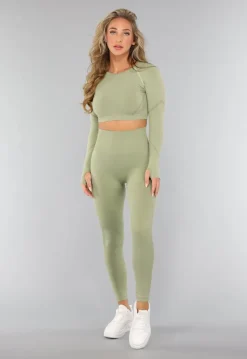 Lichtgroene Fitnesslegging met Liftend Effect