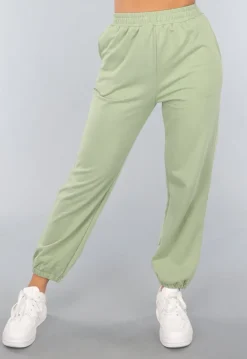 Lichtgroene Joggingbroek met Open Detail