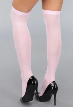 Lichtroze Antislip Kousen met Voetjes