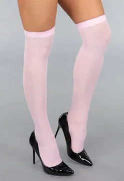Lichtroze Antislip Kousen met Voetjes