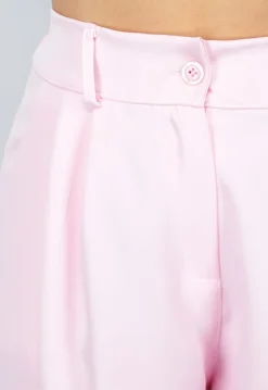 Lichtroze Gilet Co Ord Set met Pantalon