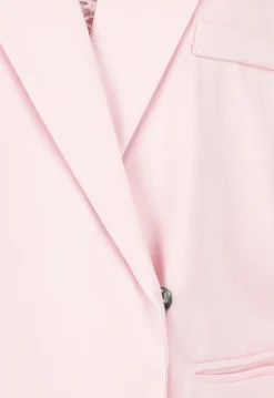 Lichtroze Oversized Asymmetrische Blazer