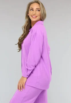 Lila Co Ord Set met Pantalon